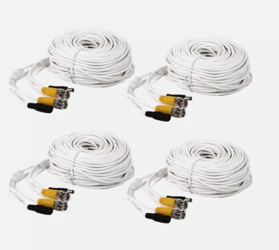 100ft Security Camera BNC Video Power Cable DVR CCTV Surveillance Wire Cord C1000